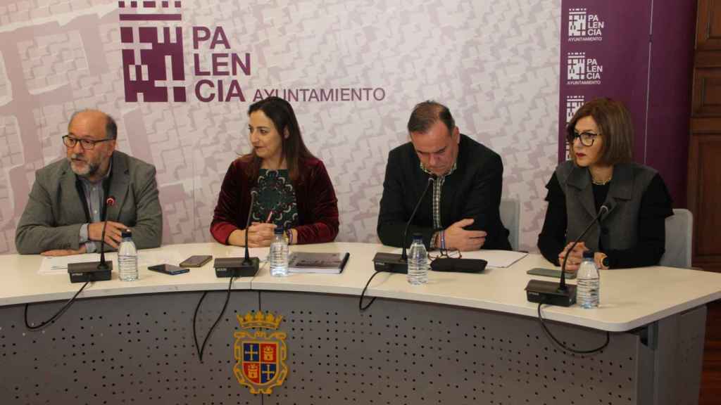 Rueda de prensa para anunciar el voto favorable de ¡Vamos Palencia! a los presupuestos del Ayuntamiento para 2024