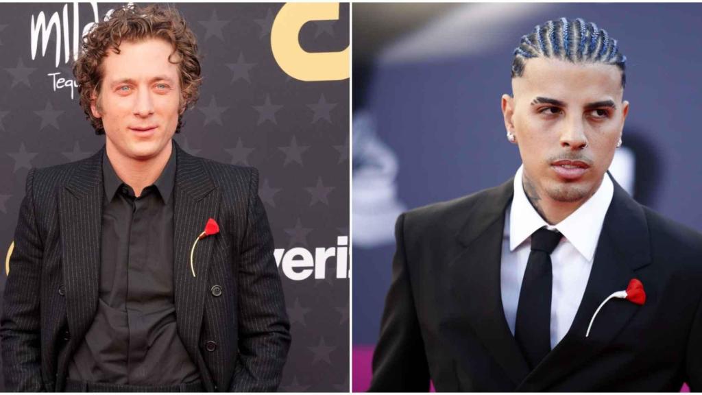 Jeremy Allen White y Rauw Alejandro, en un montaje de JALEOS.