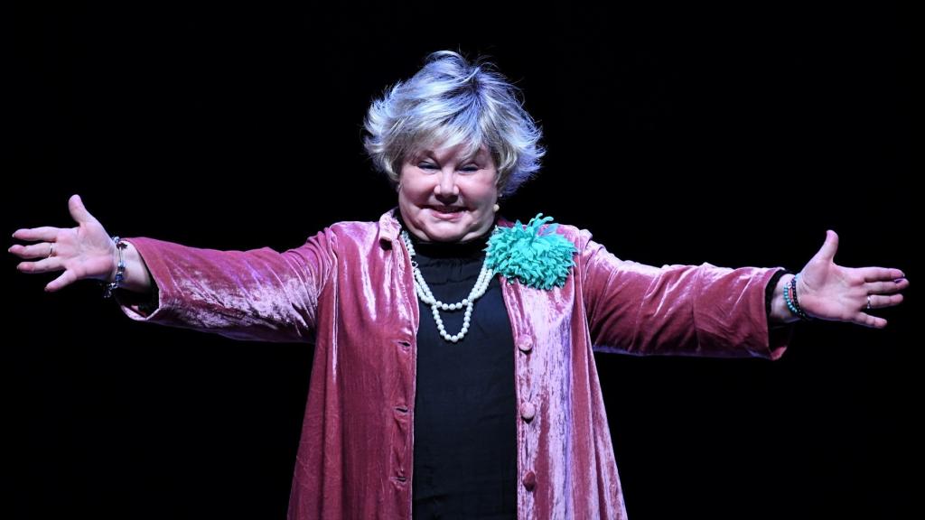 Karina en el pase gráfico de 'Yo soy Karina'.