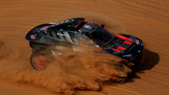 Carlos Sainz, en la novena etapa del Rally Dakar.