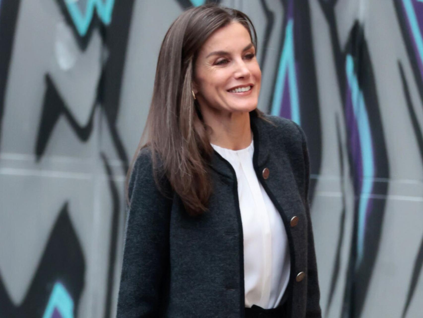 La esposa de Felipe VI, en su primer acto de la semana.