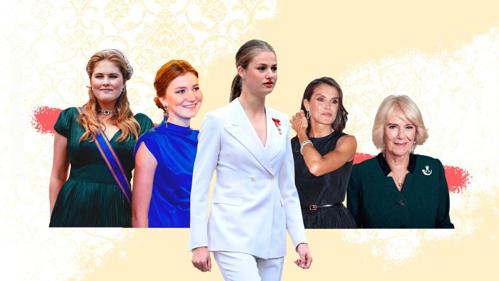 Las consortes y Leonor, en un montaje de Magas.