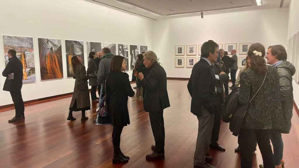 Inauguración de la exposición ‘Pizarra’ en Vigo.