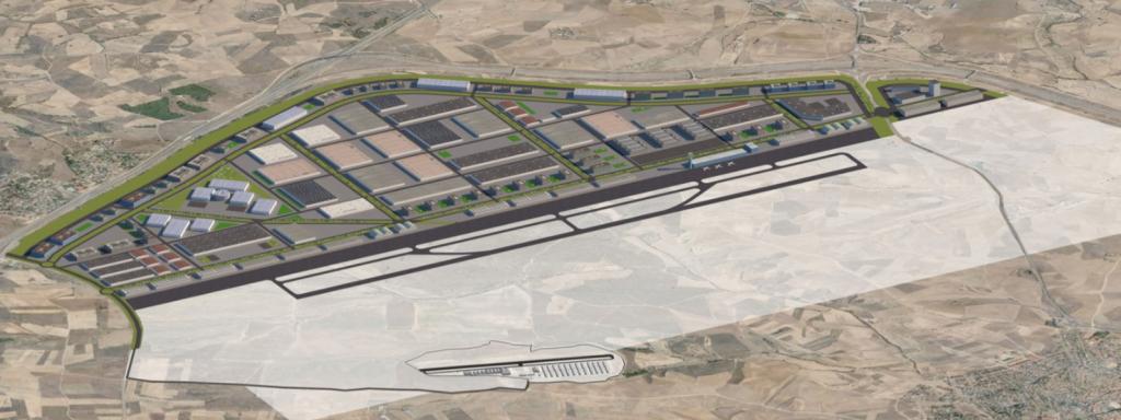 Proyecto del aeropuerto de Madrid Sur. Foto: Air City Madrid Sur