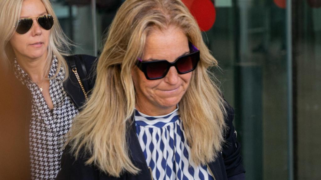 Arantxa Sánchez Vicario saliendo de los juzgados.