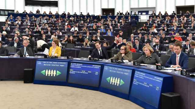 El pleno de la Eurocámara, durante las votaciones de este miércoles en Estrasburgo