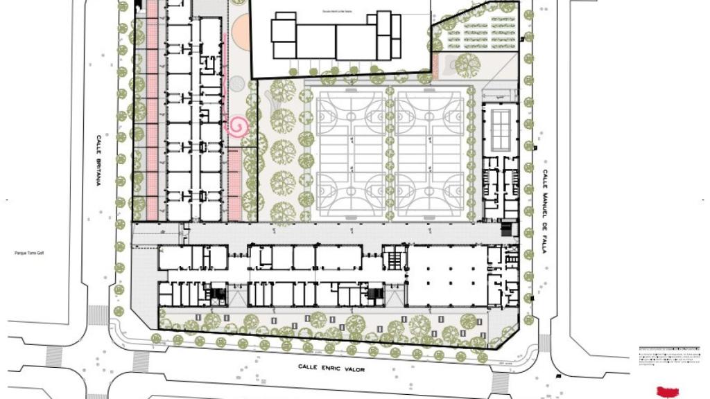 Plano CEIP La Almadraba.