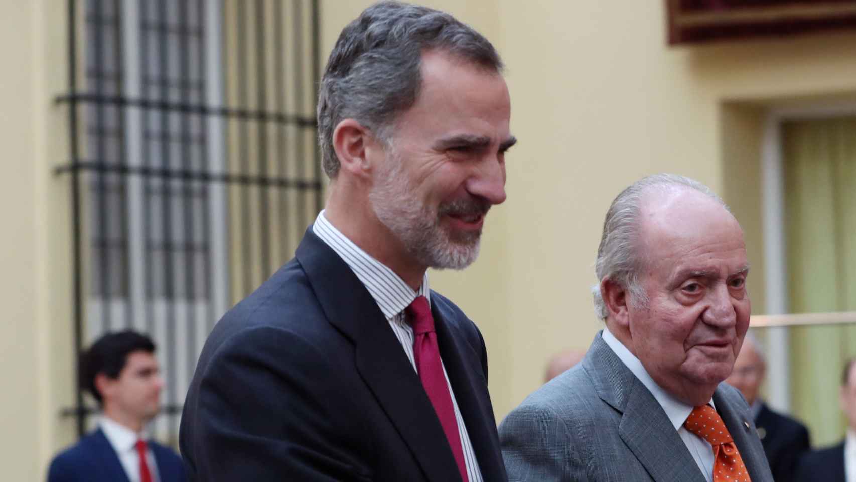 Juan Carlos I y Felipe VI en una imagen de archivo.