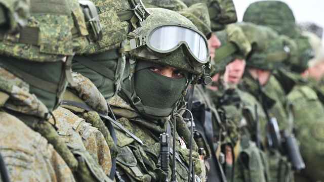 Personal militar ruso en unas operaciones conjuntas en Bielorrusia en 2022.