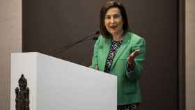 La ministra de Defensa, Margarita Robles, durante el acto de toma de posesión del nuevo director del Ceseden, el pasado viernes