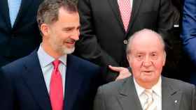 El rey Felipe VI y el emérito Juan Carlos en una imagen de mayo de 2019.
