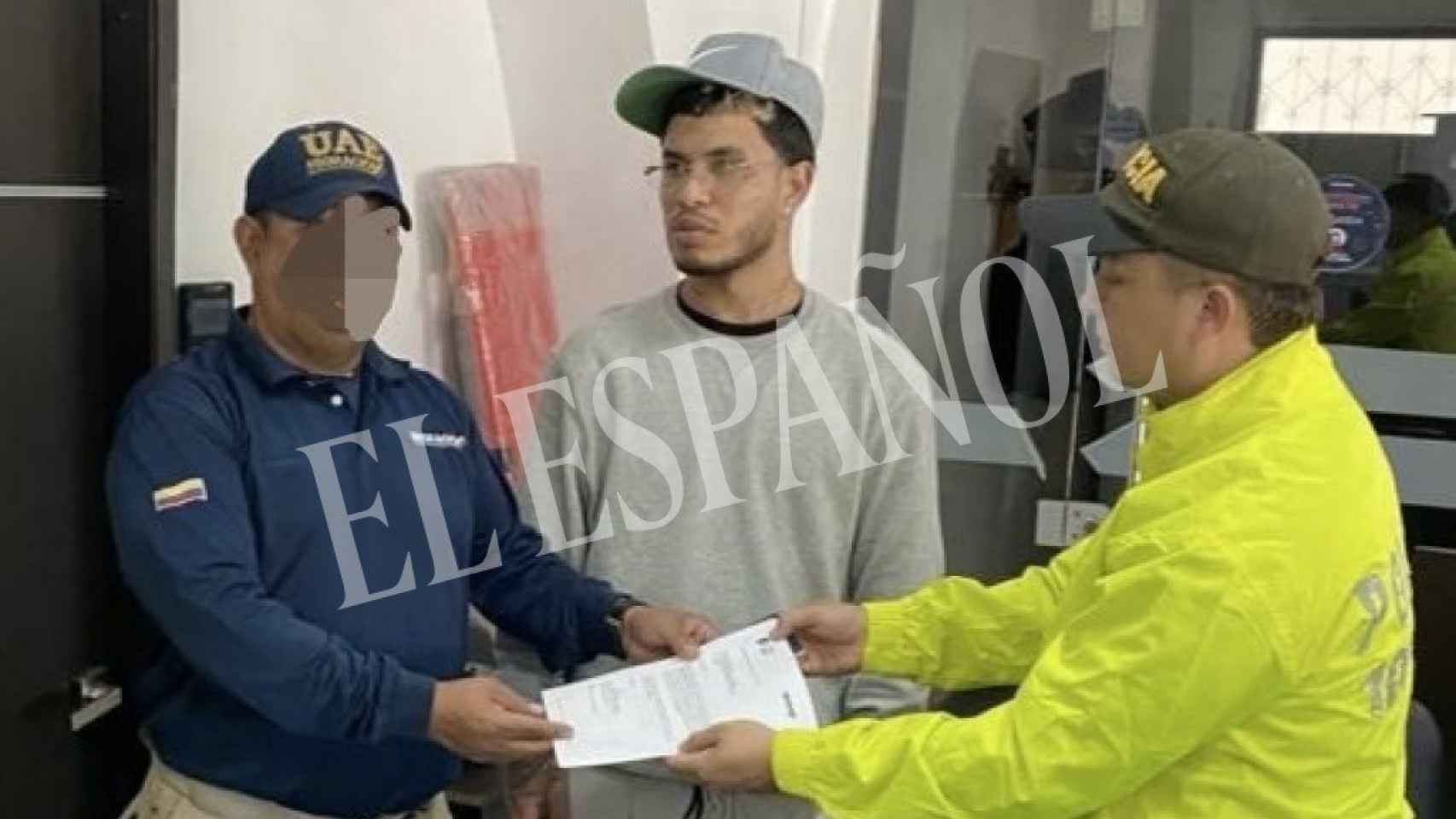 El venezolano, tras ser arrestado por las autoridades de Colombia.