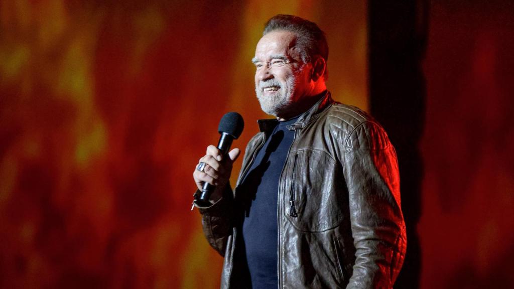 El actor Arnold Schwarzenegger en un evento de Netflix en Brasil el pasado mes de junio.