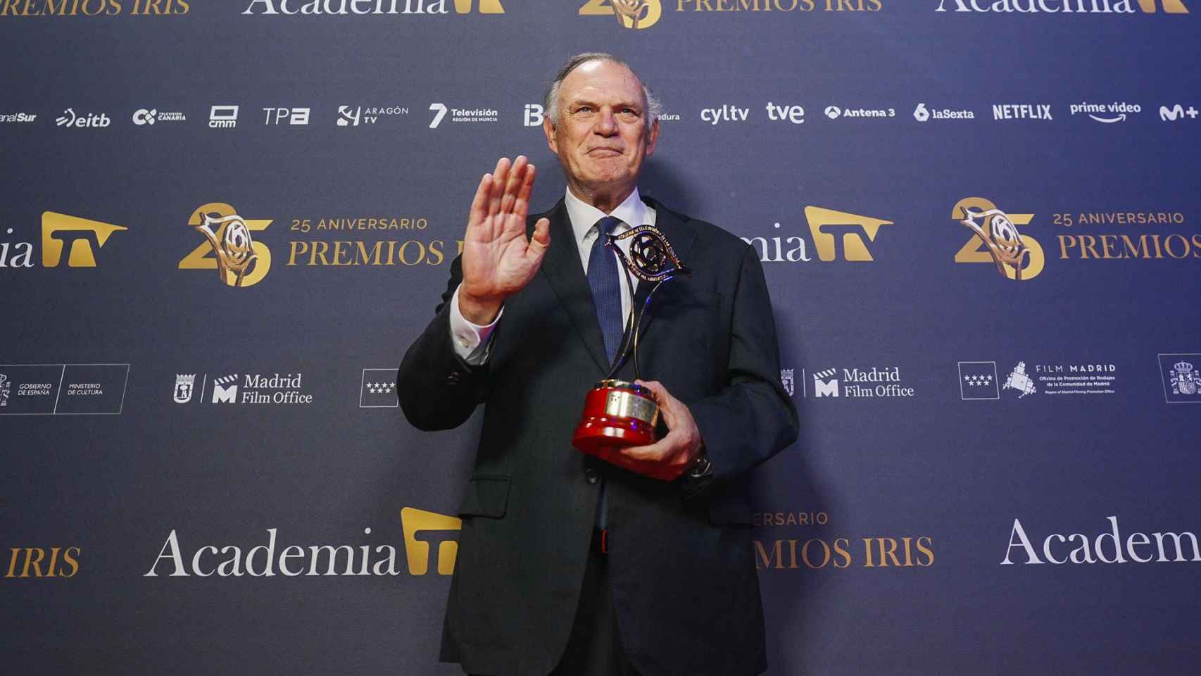 Pedro Piqueras en los Premios Iris.