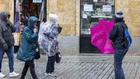 Un día de viento y lluvia en Salamanca