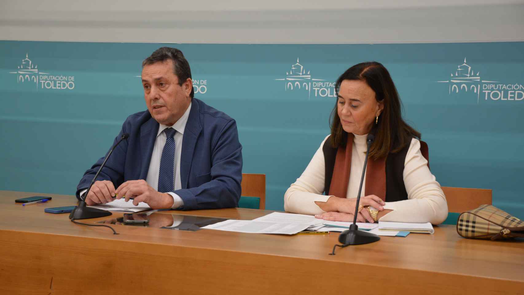 Pablo Barroso y María José Pérez. Foto: Diputación de Ciudad Real.