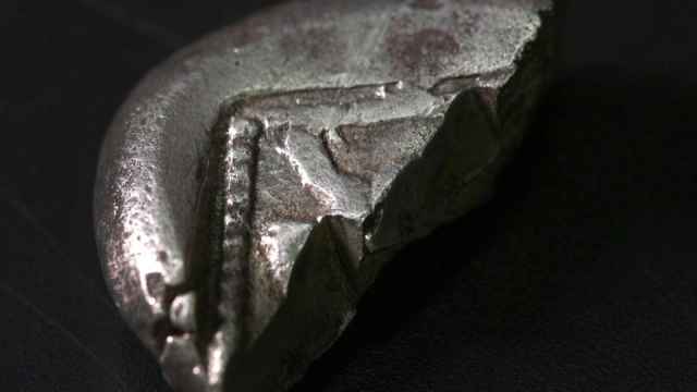 La moneda de plata de hace unos 2.500 años descubierta en Israel.