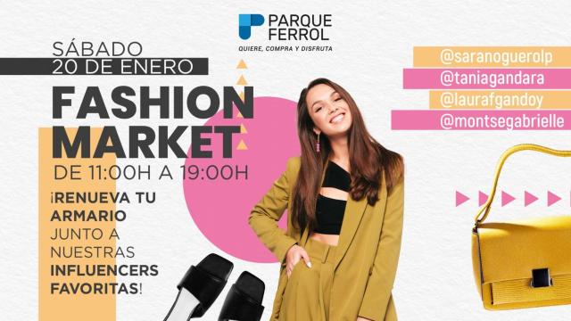 El centro Parque Ferrol celebra este sábado la II Fashion Market con 4 influencers locales