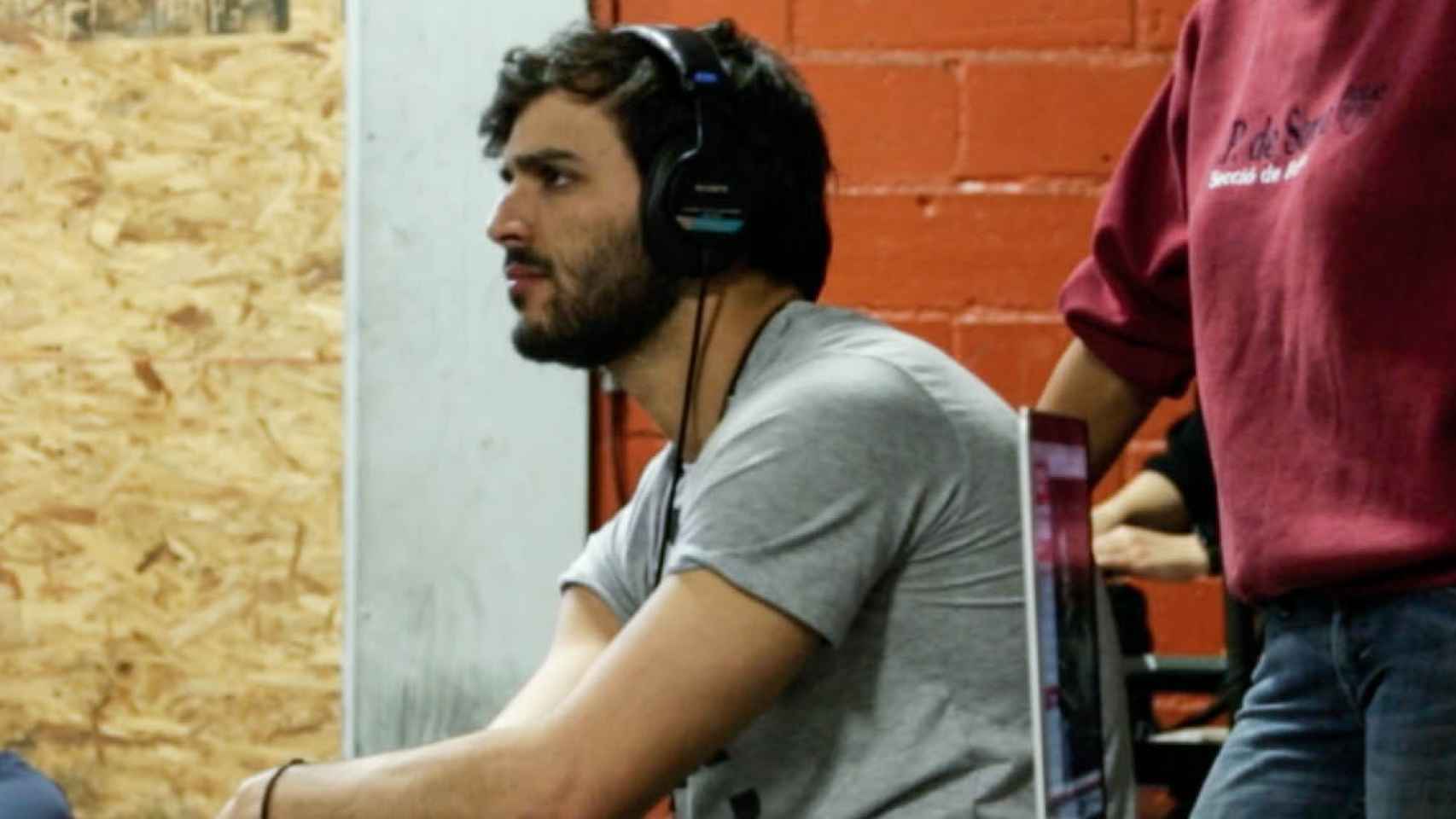 Diego Vicentini durante el rodaje de 'Simón'.