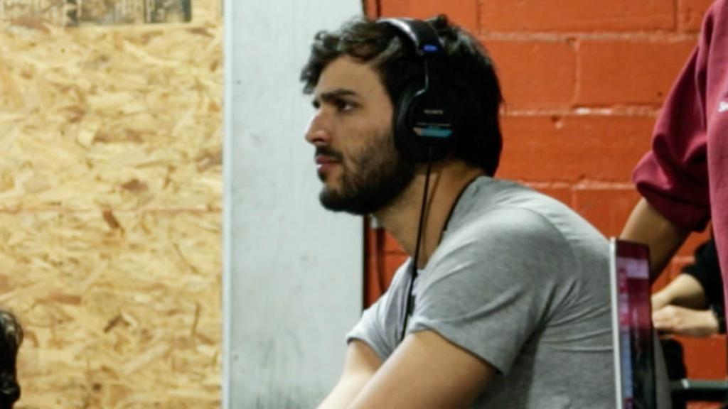 Diego Vicentini durante el rodaje de 'Simón'.