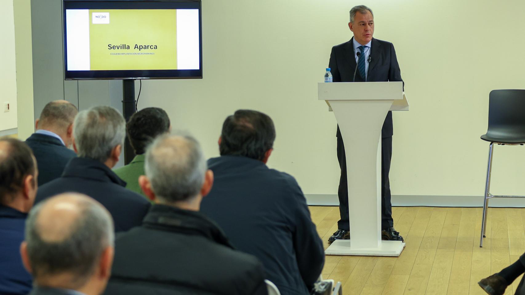 José Luis Sanz, en la presentación del proyecto.