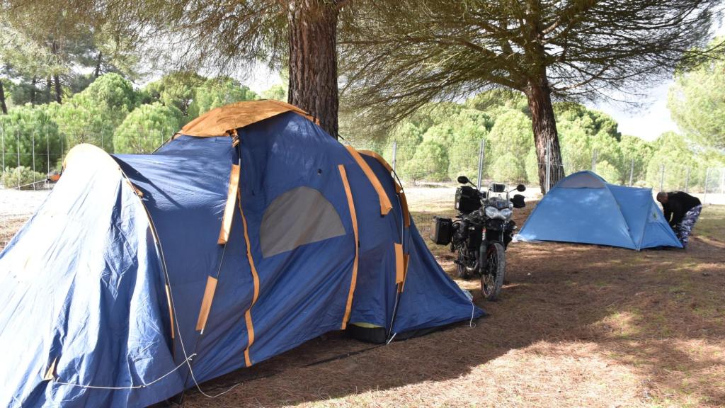 El lugar de acampada de Jorge