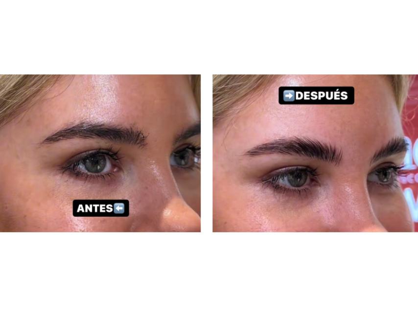 Montaje laminado de cejas