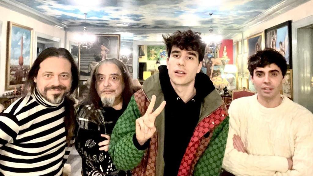 'El Capi' junto a Los Javis en una fotografía tomada en enero de 2022.