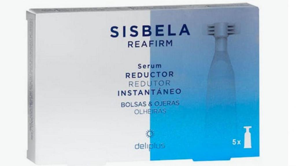 Sérum reductor instantáneo de bolsas y ojeras de  Sisbela Reafirm Deliplus.