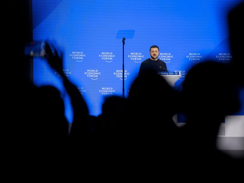 Volodímir Zelenski en Davos.