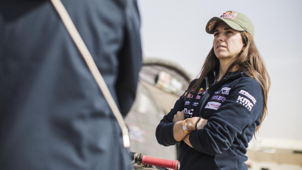 La piloto burgalesa Cristina Gutiérrez en el Rally Dakar