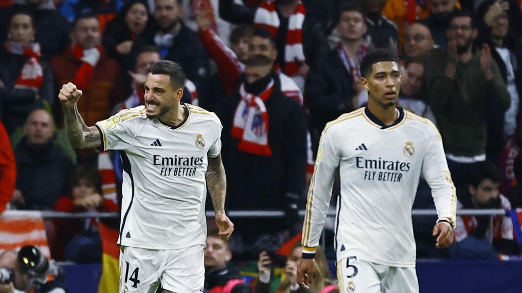 Joselu celebra el gol del empate