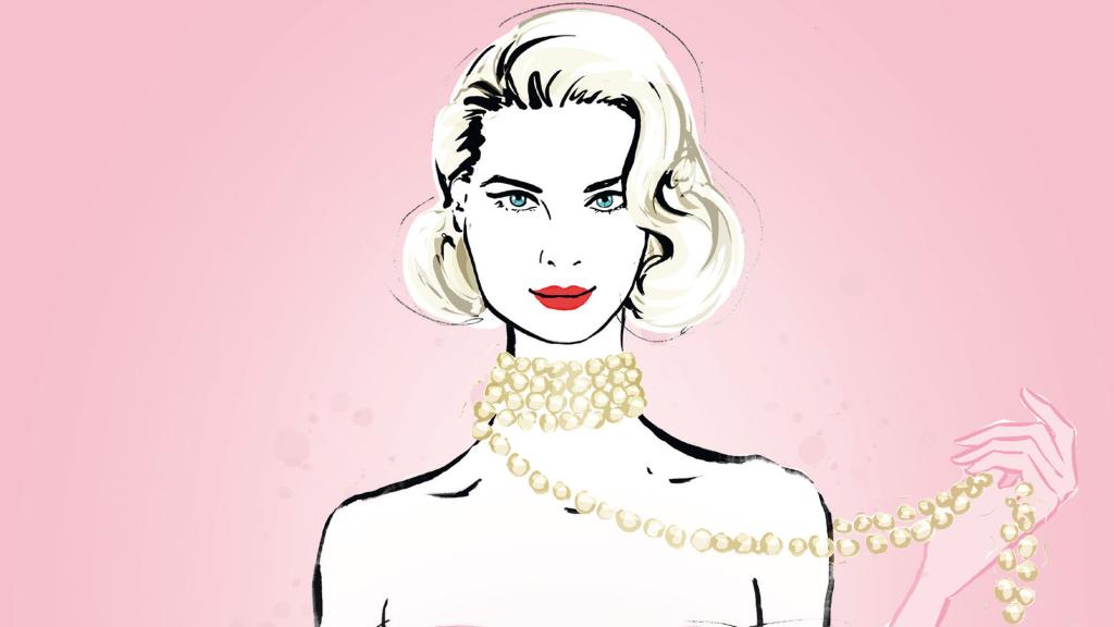 Grace Kelly ilustrada.