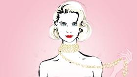 Grace Kelly ilustrada.