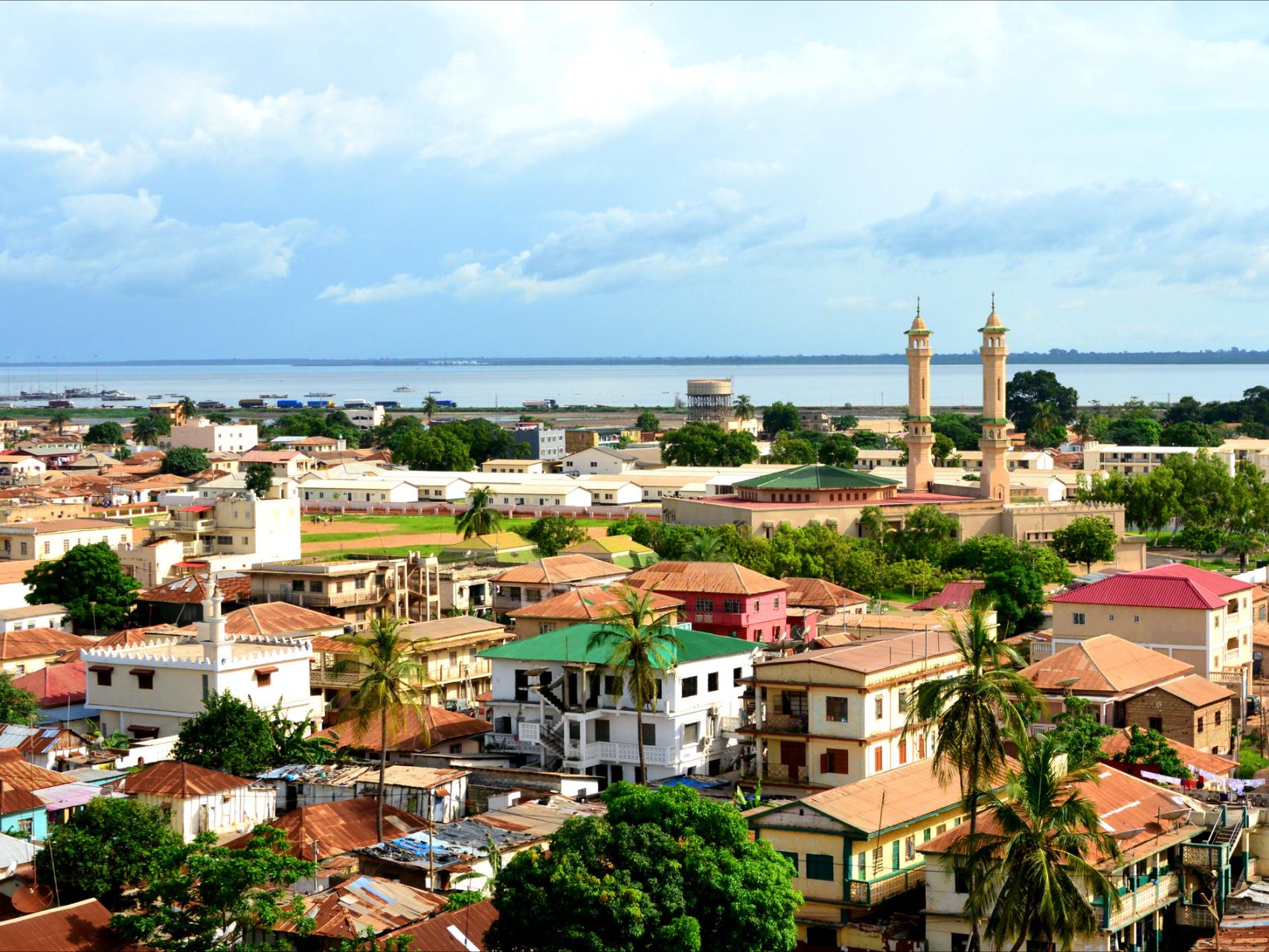 Vista de Banjul, la capital.