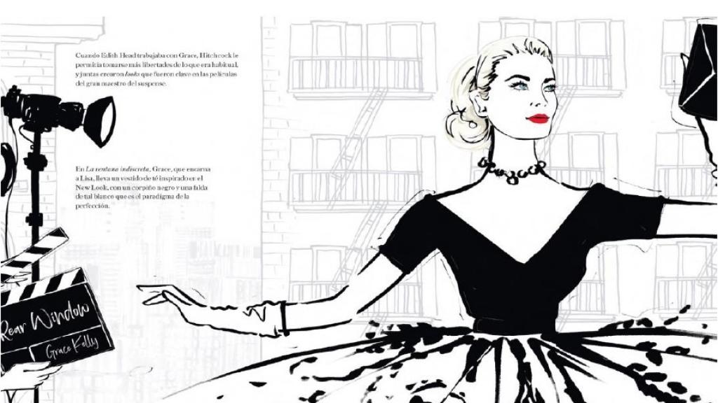 Ilustración de Megan Hess de la princesa Grace Kelly.