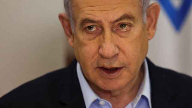 El primer ministro israelí, Benjamin Netanyahu, durante una rueda de prensa en Tel Aviv el 7 de enero de 2024.