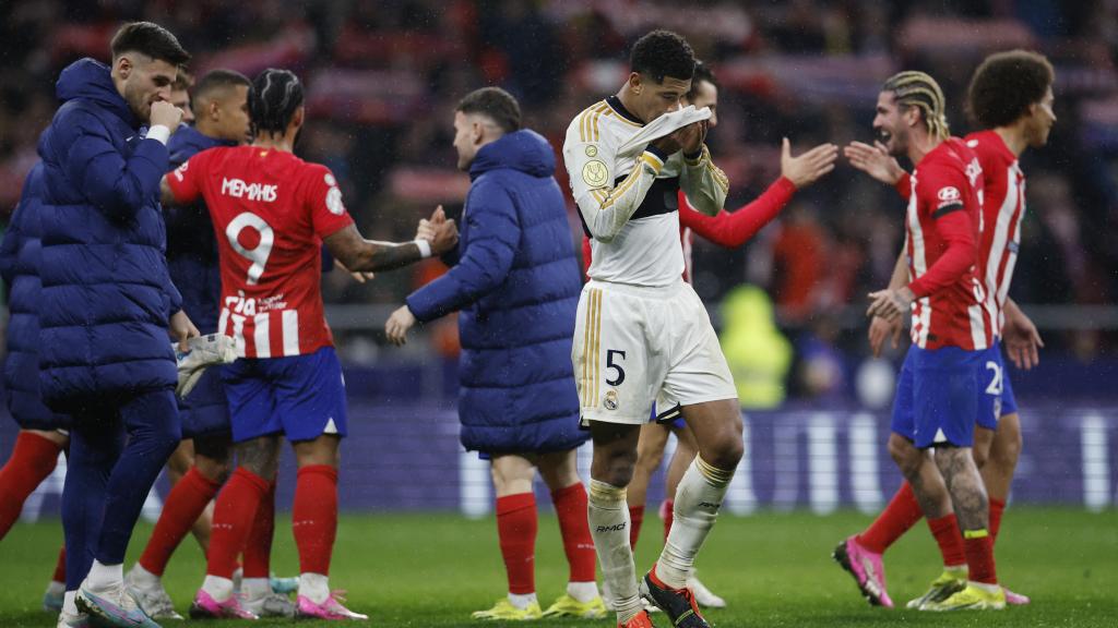 Bellingham, cabizbajo tras la derrota frente al Atlético