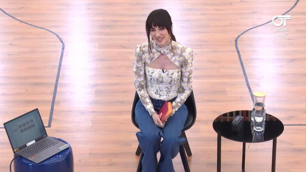 Natalia Ferviú en OT con un diseño de Raúl Madrid Manso