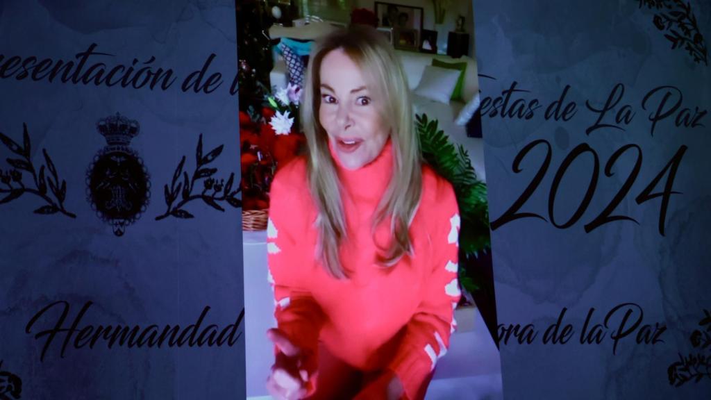 Foto de Ana Obregón durante la presentación de las fiestas de Alcobendas.