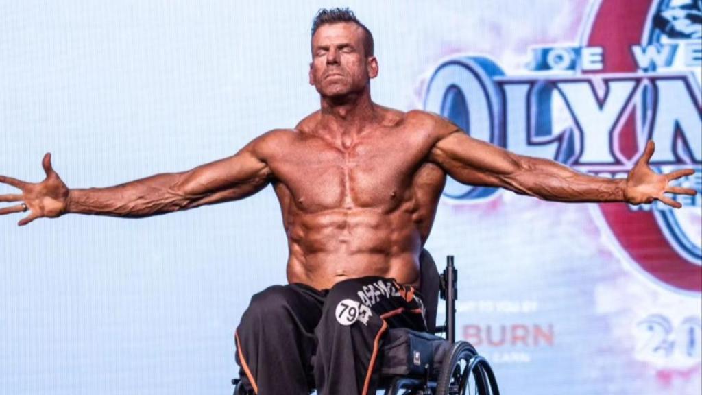 El culturista Chad McCrary durante una competición.