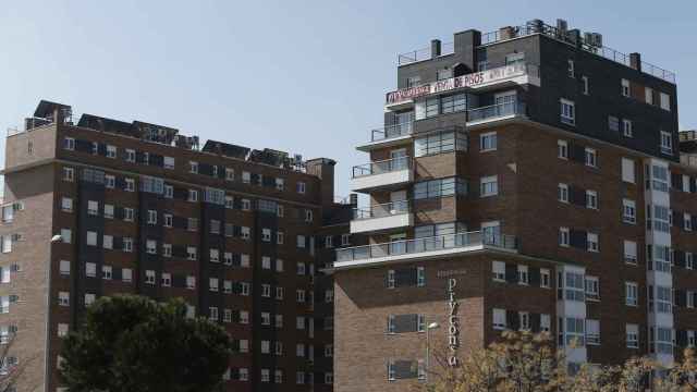 Un bloque de pisos en Madrid el pasado mes de noviembre