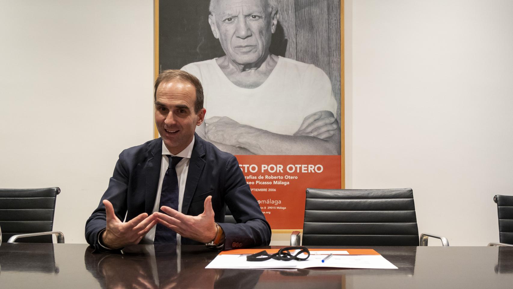 Miguel López-Remiro en un momento de la entrevista.