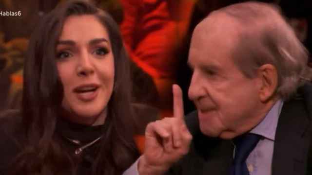 El rifirrafe de José María García e Inés Hernand en el programa de Mercedes Milá en TVE: Cállate un poco ya