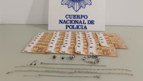 El dinero y las joyas que había robado a las ancianas en Segovia