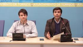 El alcalde, Andrés Martín, y el concejal de Seguridad Ciudadana, Marco Antonio González.