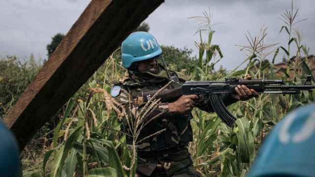 Un soldado bangladesí de la Misión de las Naciones Unidas en la República Democrática del Congo, MONUSCO, en 2021.