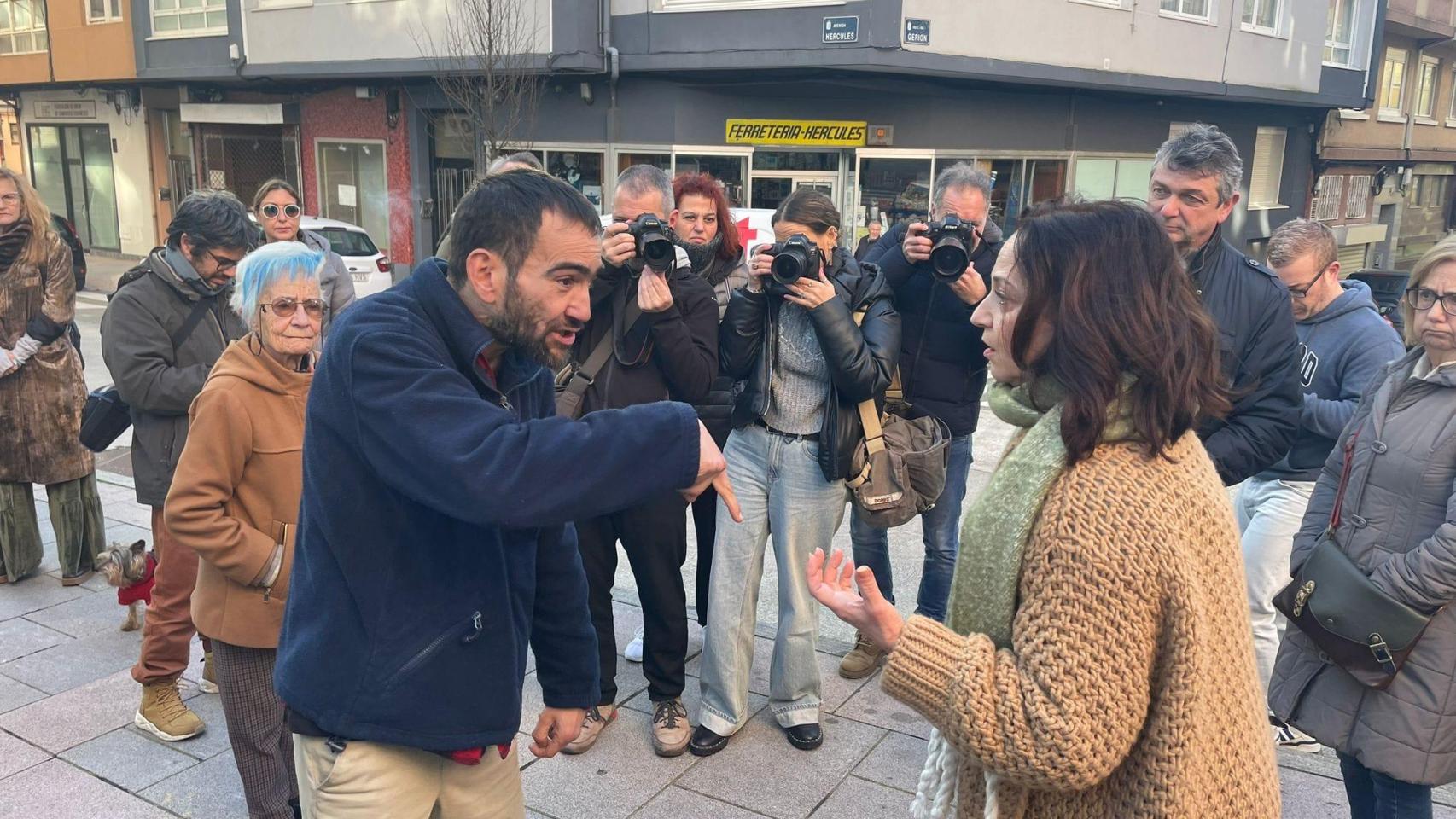 Tensión en la protesta en Monte Alto.