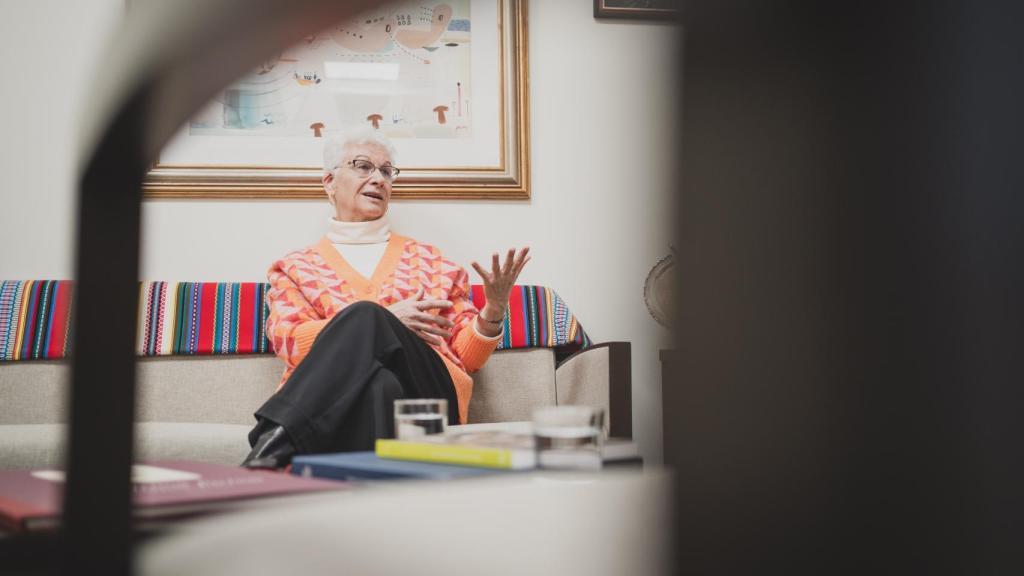 La embajadora de Israel en España, Rodica Radian-Gordon, durante su conversación con EL ESPAÑOL.