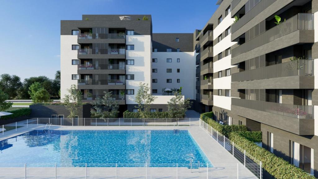 Una promoción de vivienda nueva de Habitat en Los Ahijones (Madrid)